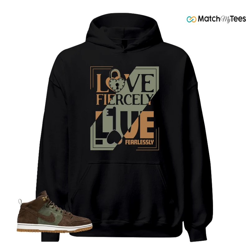 NIKE DUNK CMFT WB ARMY OLIVE SNEAKER Matching Tees hoodie