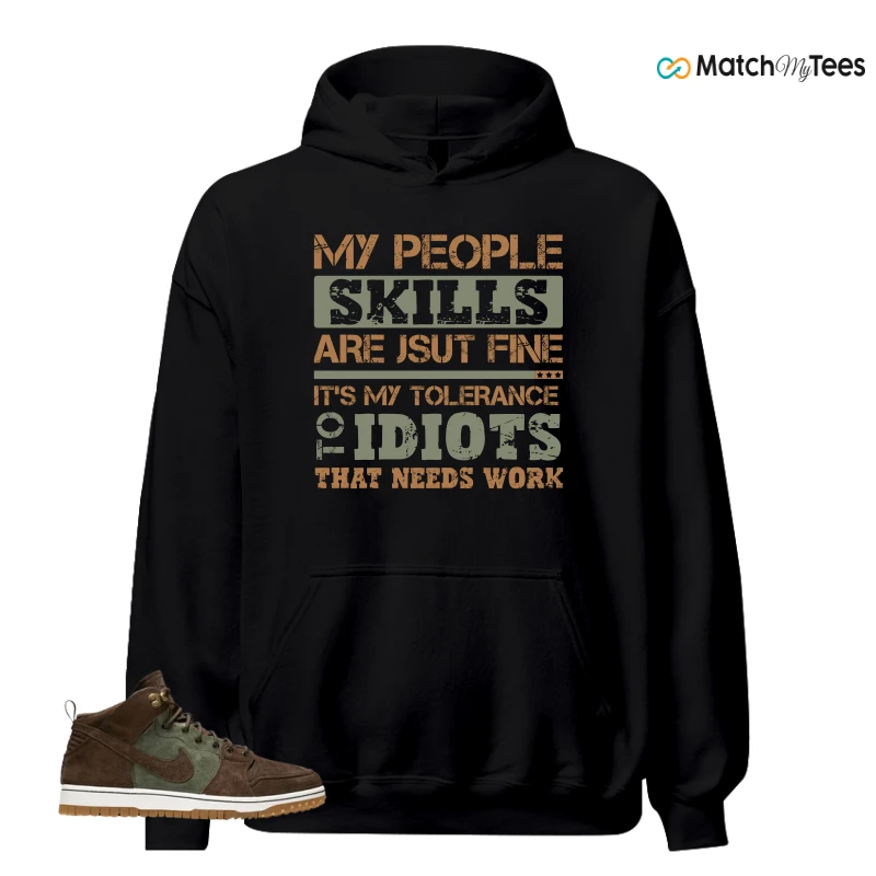 NIKE DUNK CMFT WB ARMY OLIVE SNEAKER Matching Tees hoodie