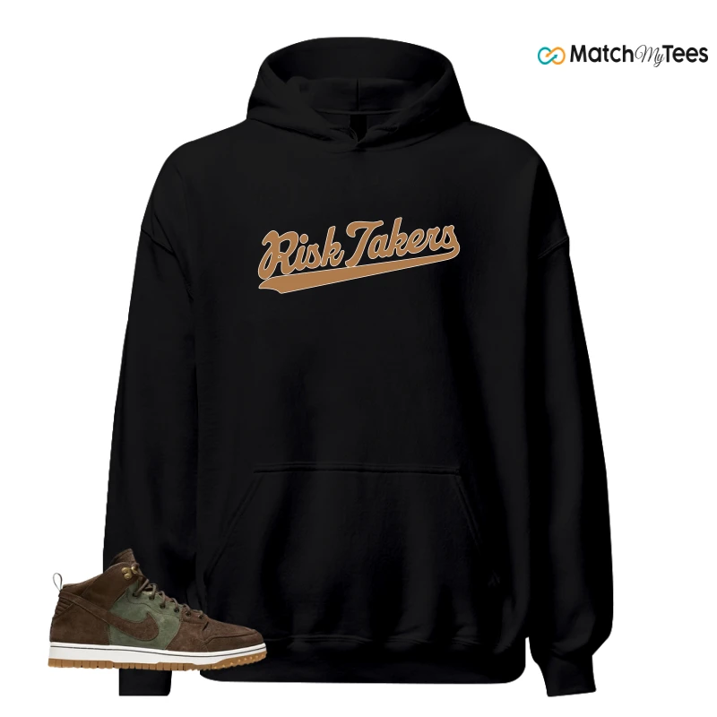 NIKE DUNK CMFT WB ARMY OLIVE SNEAKER/ARMY OLIVE/SAIL/GUM LIGHT BROWN/BAROQUE BROWN matching Hoodie