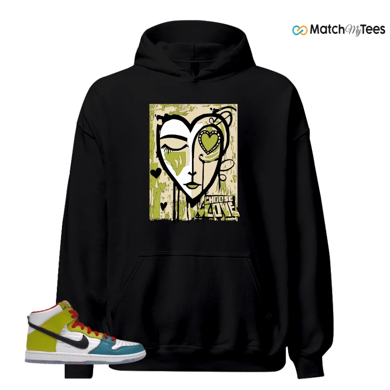 NIKE DUNK HIGH PRO FROSKATE ALL LOVE SNEAKER Matching Tees hoodie