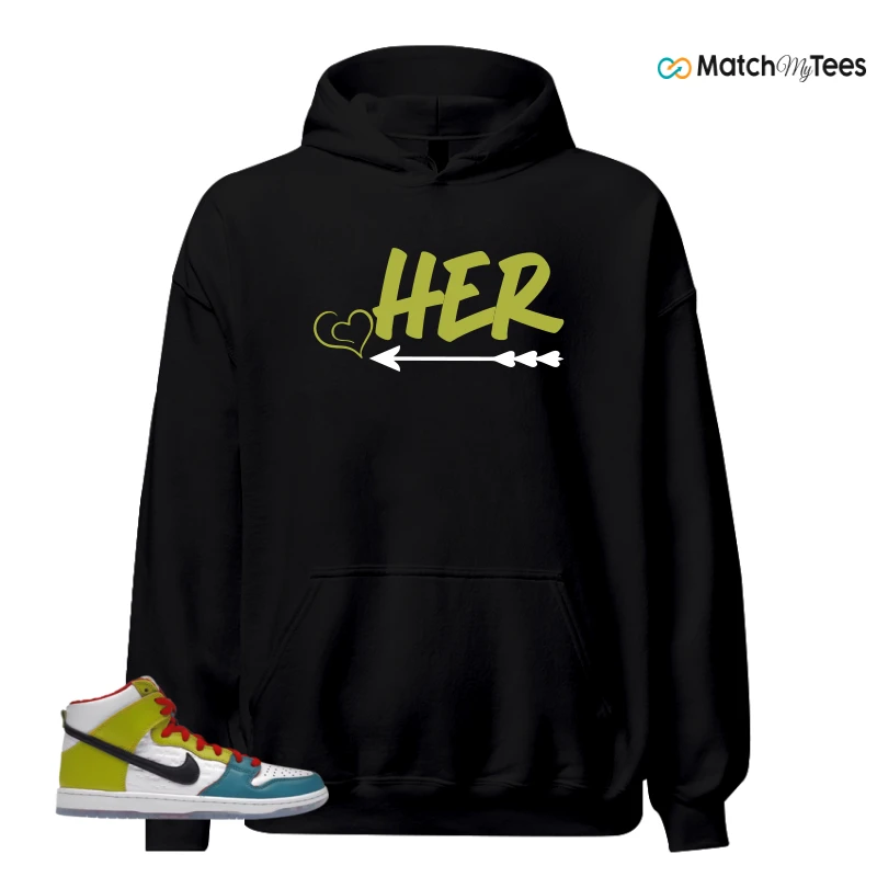 NIKE DUNK HIGH PRO FROSKATE ALL LOVE SNEAKER Matching Tees hoodie