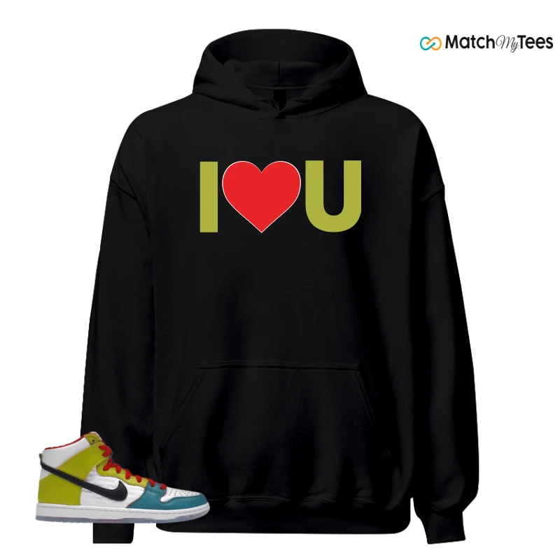 NIKE DUNK HIGH PRO FROSKATE ALL LOVE SNEAKER Matching Tees hoodie