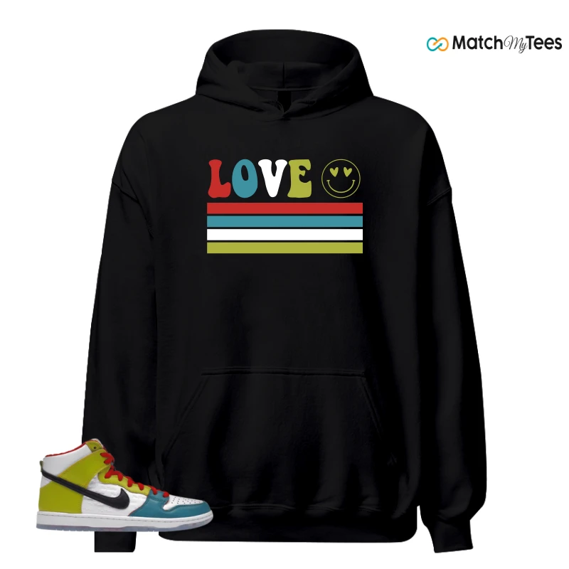 NIKE DUNK HIGH PRO FROSKATE ALL LOVE SNEAKER Matching Tees hoodie