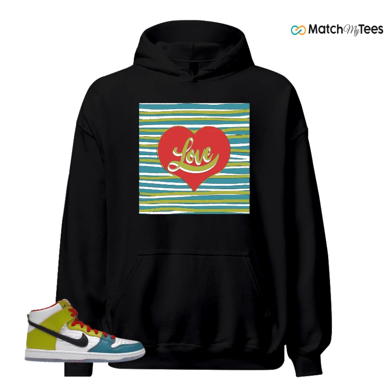 NIKE DUNK HIGH PRO FROSKATE ALL LOVE SNEAKER Matching Tees hoodie