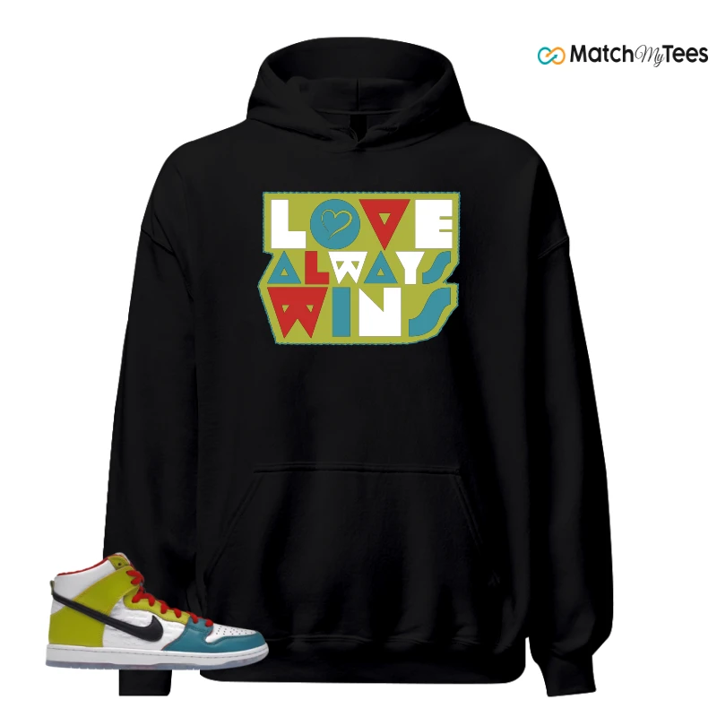 NIKE DUNK HIGH PRO FROSKATE ALL LOVE SNEAKER Matching Tees hoodie