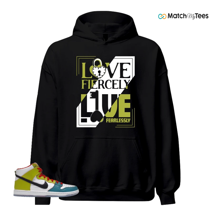 NIKE DUNK HIGH PRO FROSKATE ALL LOVE SNEAKER Matching Tees hoodie