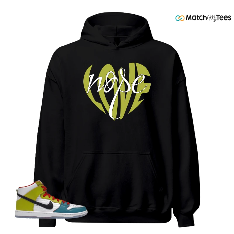NIKE DUNK HIGH PRO FROSKATE ALL LOVE SNEAKER Matching Tees hoodie