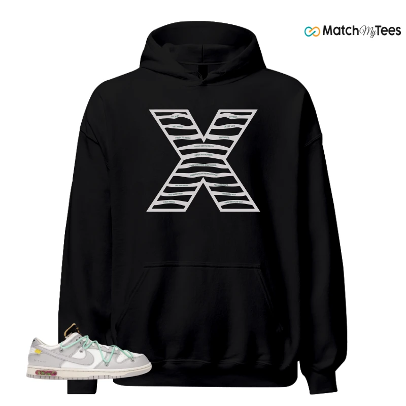 NIKE DUNK LOW OFF-WHITE LOT 4 SNEAKER Matching Tees hoodie