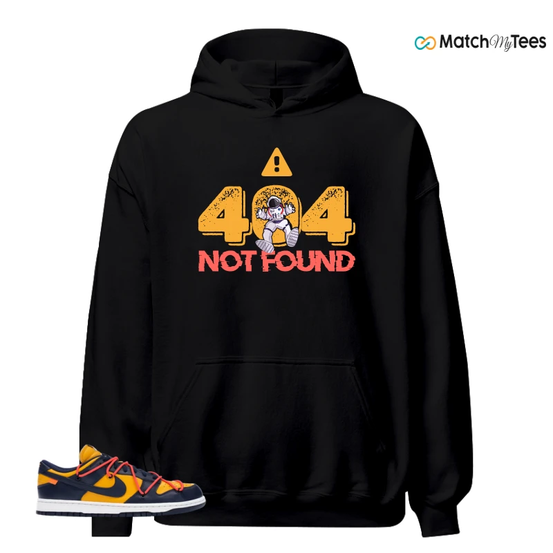 NIKE DUNK LOW OFF-WHITE UNIVERSITY GOLD SNEAKER Matching Tees hoodie