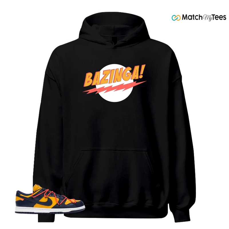 NIKE DUNK LOW OFF-WHITE UNIVERSITY GOLD SNEAKER Matching Tees hoodie