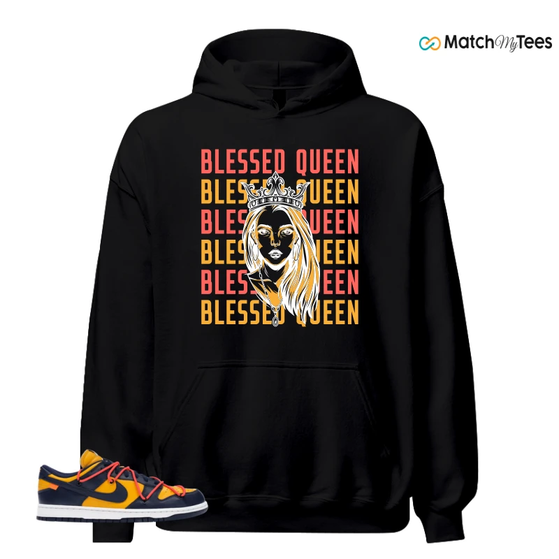 NIKE DUNK LOW OFF-WHITE UNIVERSITY GOLD SNEAKER Matching Tees hoodie