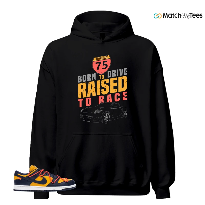 NIKE DUNK LOW OFF-WHITE UNIVERSITY GOLD SNEAKER Matching Tees hoodie