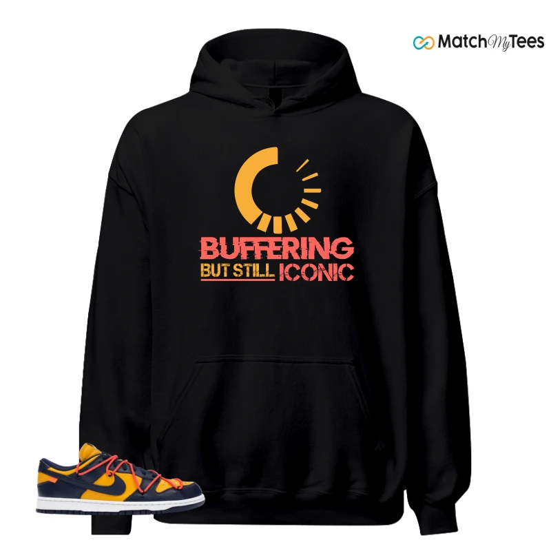 NIKE DUNK LOW OFF-WHITE UNIVERSITY GOLD SNEAKER Matching Tees hoodie