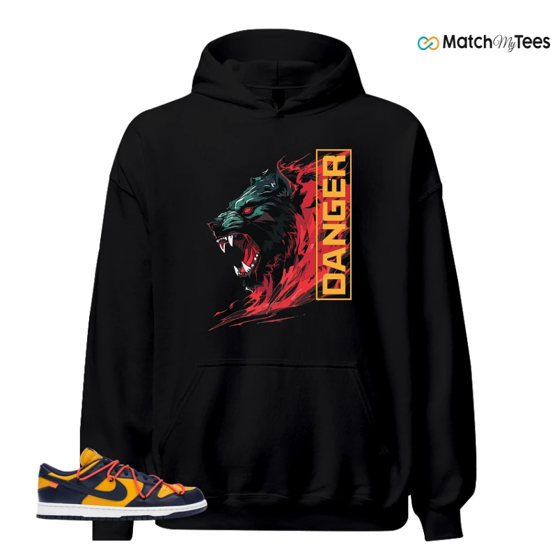 NIKE DUNK LOW OFF-WHITE UNIVERSITY GOLD SNEAKER Matching Tees hoodie
