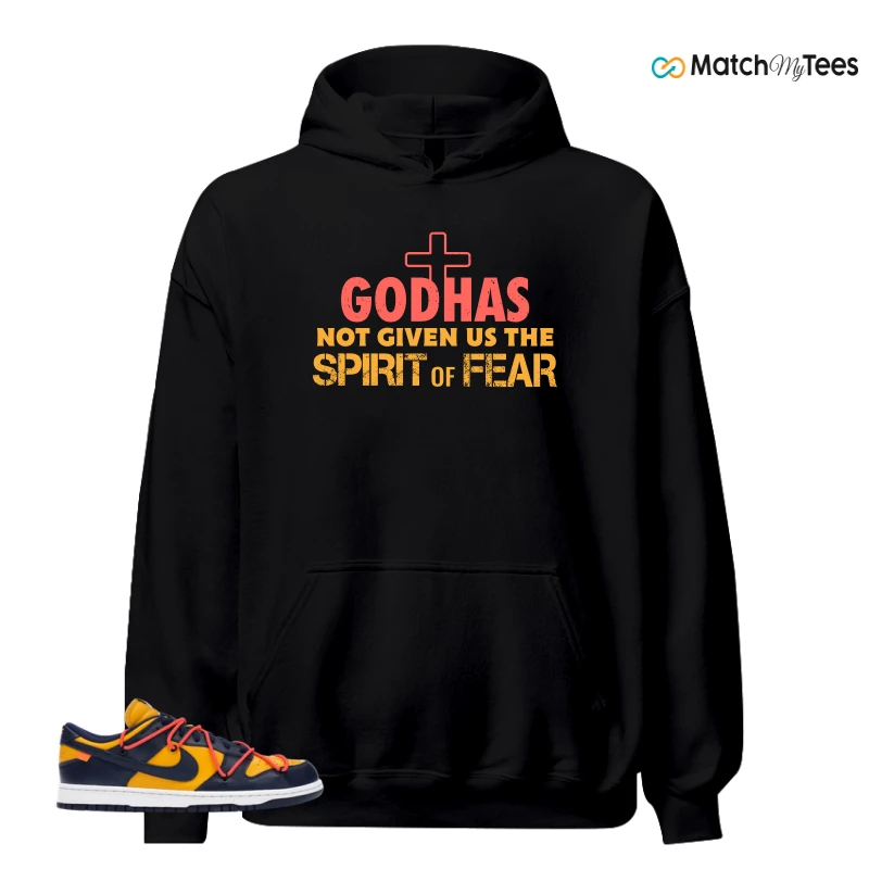 NIKE DUNK LOW OFF-WHITE UNIVERSITY GOLD SNEAKER Matching Tees hoodie