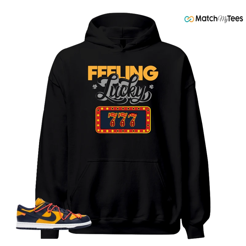 NIKE DUNK LOW OFF-WHITE UNIVERSITY GOLD SNEAKER Matching Tees hoodie