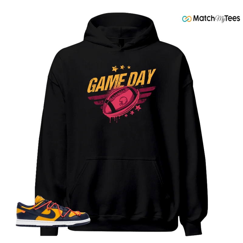 NIKE DUNK LOW OFF-WHITE UNIVERSITY GOLD SNEAKER Matching Tees hoodie