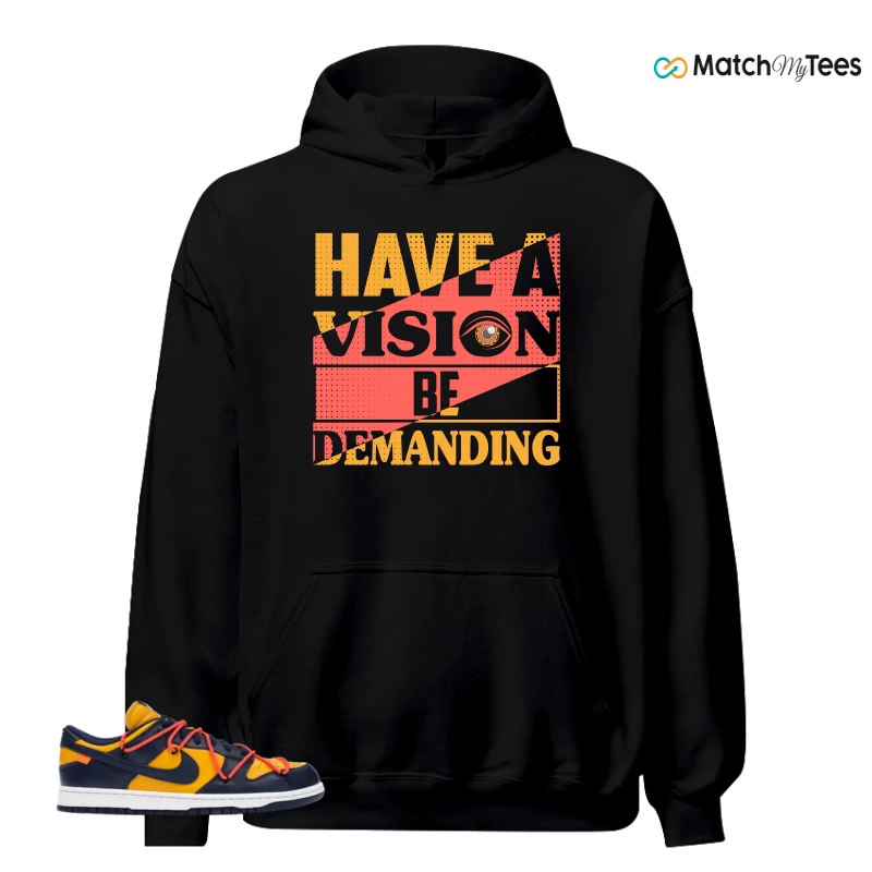 NIKE DUNK LOW OFF-WHITE UNIVERSITY GOLD SNEAKER Matching Tees hoodie