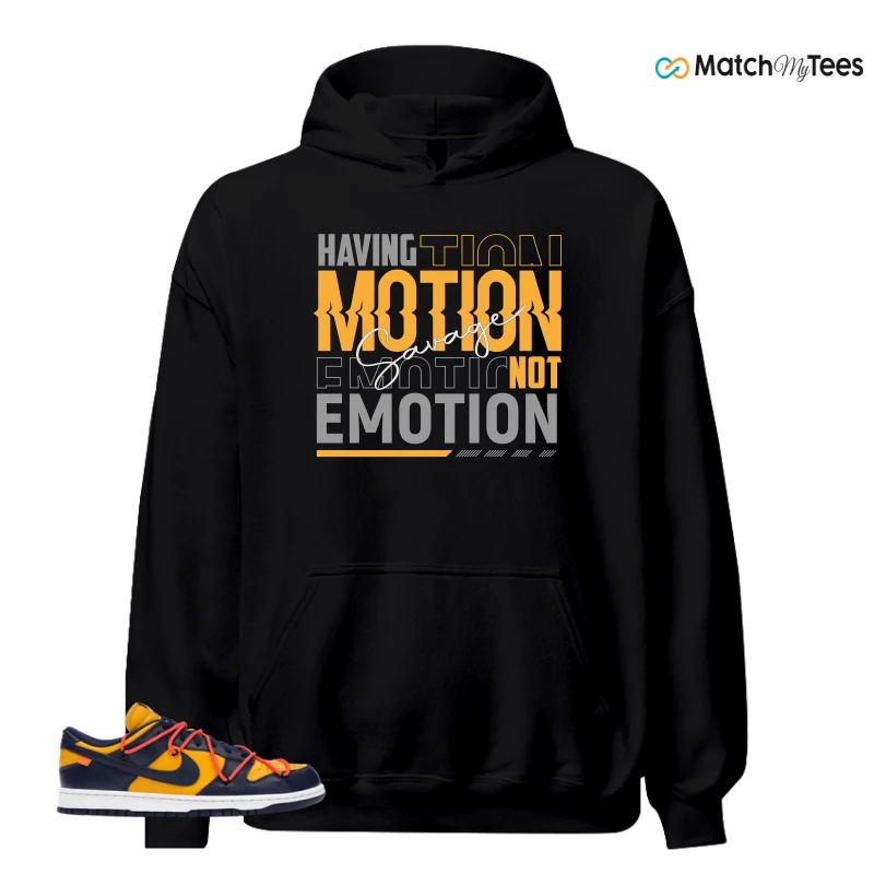NIKE DUNK LOW OFF-WHITE UNIVERSITY GOLD SNEAKER Matching Tees hoodie