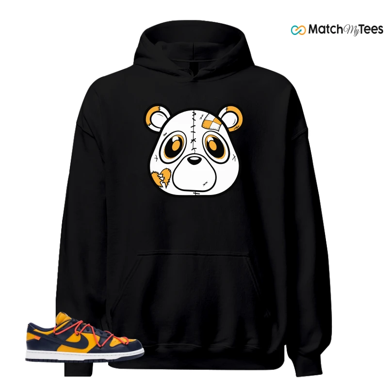 NIKE DUNK LOW OFF-WHITE UNIVERSITY GOLD SNEAKER Matching Tees hoodie