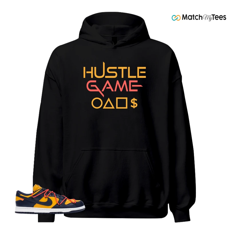 NIKE DUNK LOW OFF-WHITE UNIVERSITY GOLD SNEAKER Matching Tees hoodie
