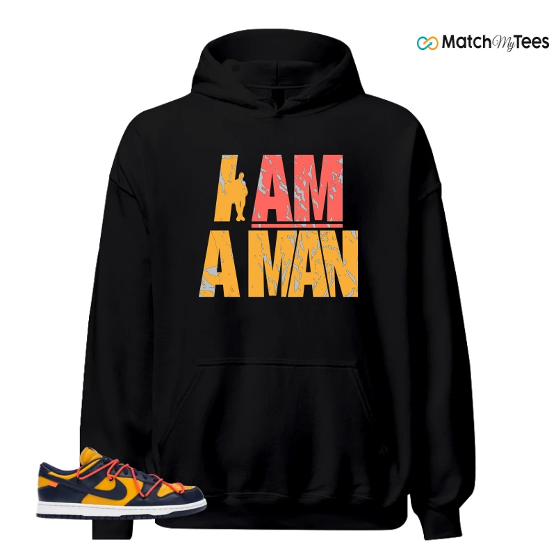 NIKE DUNK LOW OFF-WHITE UNIVERSITY GOLD SNEAKER Matching Tees hoodie