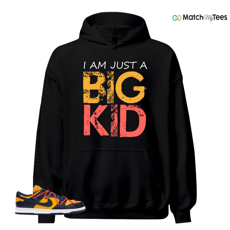 NIKE DUNK LOW OFF-WHITE UNIVERSITY GOLD SNEAKER Matching Tees hoodie