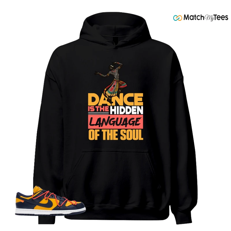 NIKE DUNK LOW OFF-WHITE UNIVERSITY GOLD SNEAKER Matching Tees hoodie