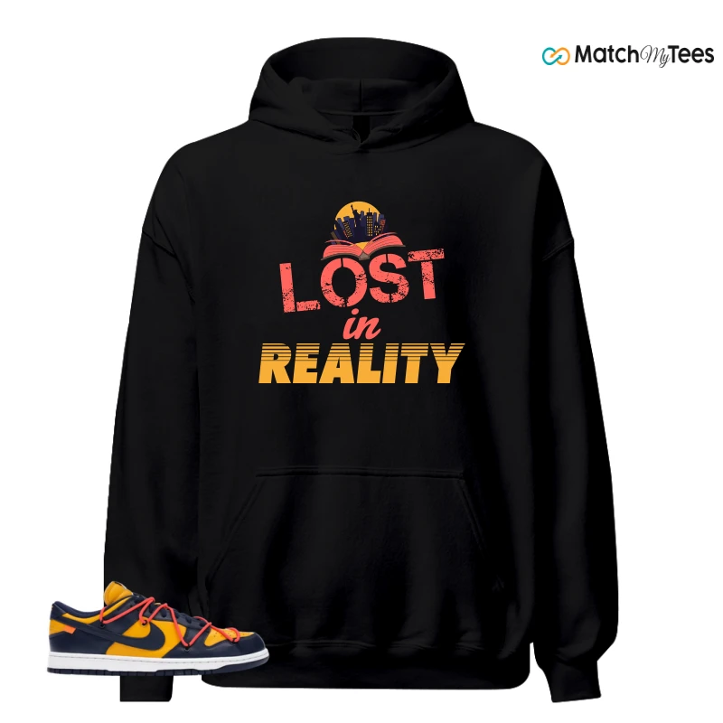 NIKE DUNK LOW OFF-WHITE UNIVERSITY GOLD SNEAKER Matching Tees hoodie