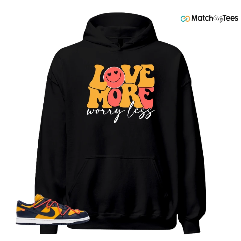 NIKE DUNK LOW OFF-WHITE UNIVERSITY GOLD SNEAKER Matching Tees hoodie