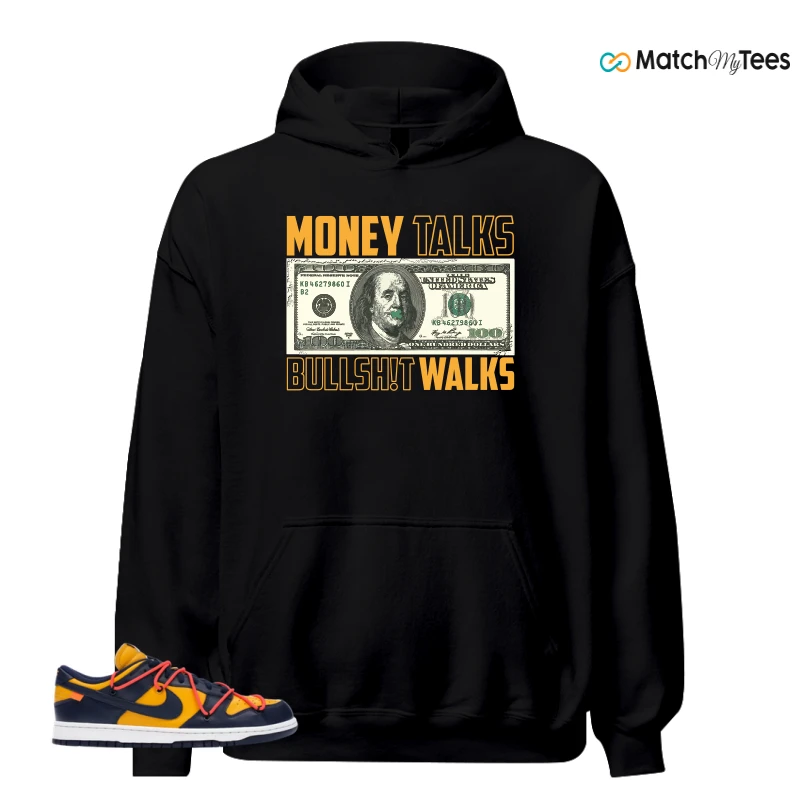 NIKE DUNK LOW OFF-WHITE UNIVERSITY GOLD SNEAKER Matching Tees hoodie
