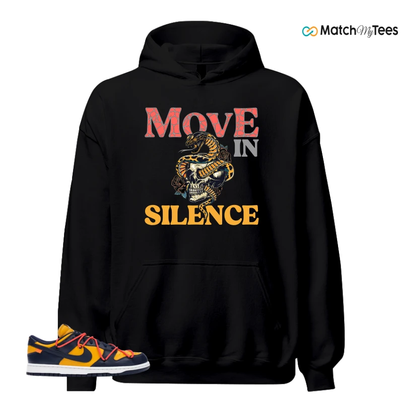 NIKE DUNK LOW OFF-WHITE UNIVERSITY GOLD SNEAKER Matching Tees hoodie