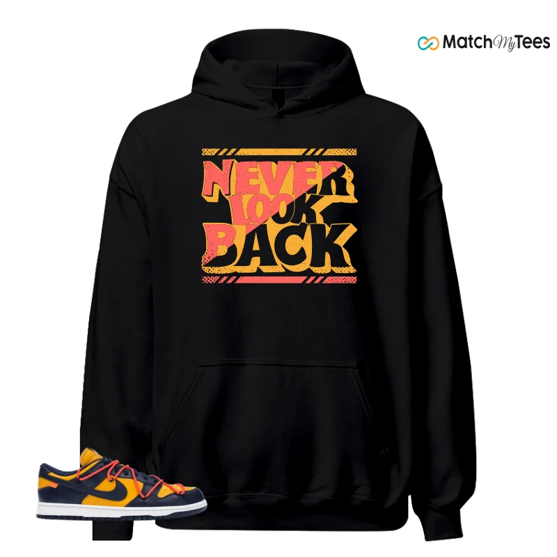 NIKE DUNK LOW OFF-WHITE UNIVERSITY GOLD SNEAKER Matching Tees hoodie