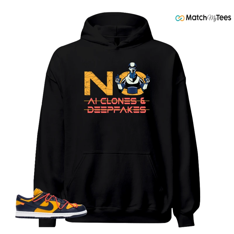 NIKE DUNK LOW OFF-WHITE UNIVERSITY GOLD SNEAKER Matching Tees hoodie