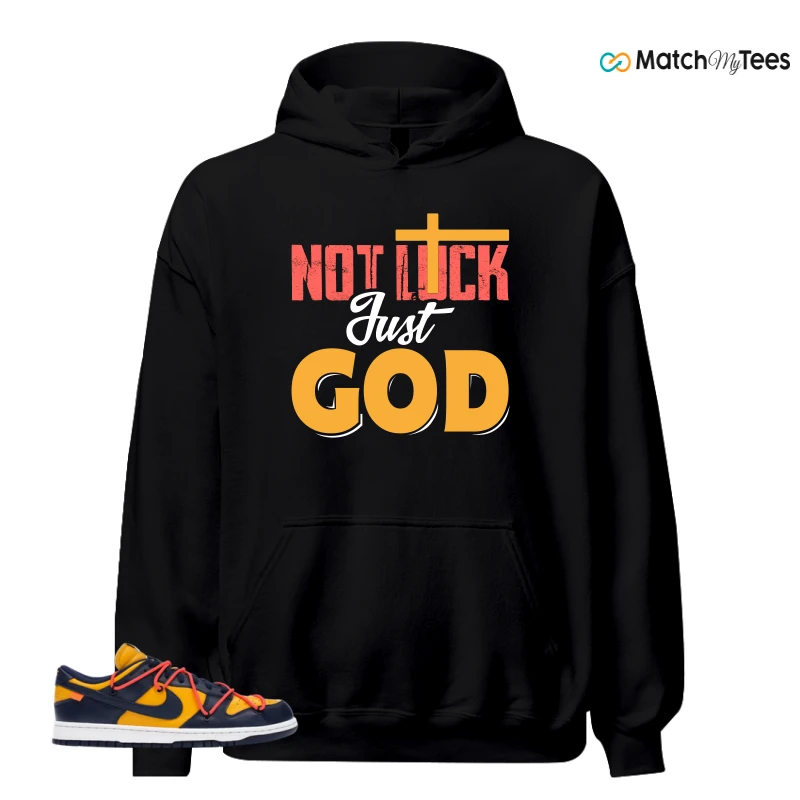 NIKE DUNK LOW OFF-WHITE UNIVERSITY GOLD SNEAKER Matching Tees hoodie