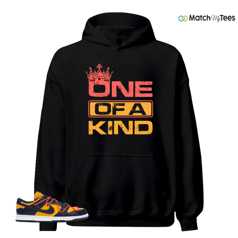 NIKE DUNK LOW OFF-WHITE UNIVERSITY GOLD SNEAKER Matching Tees hoodie