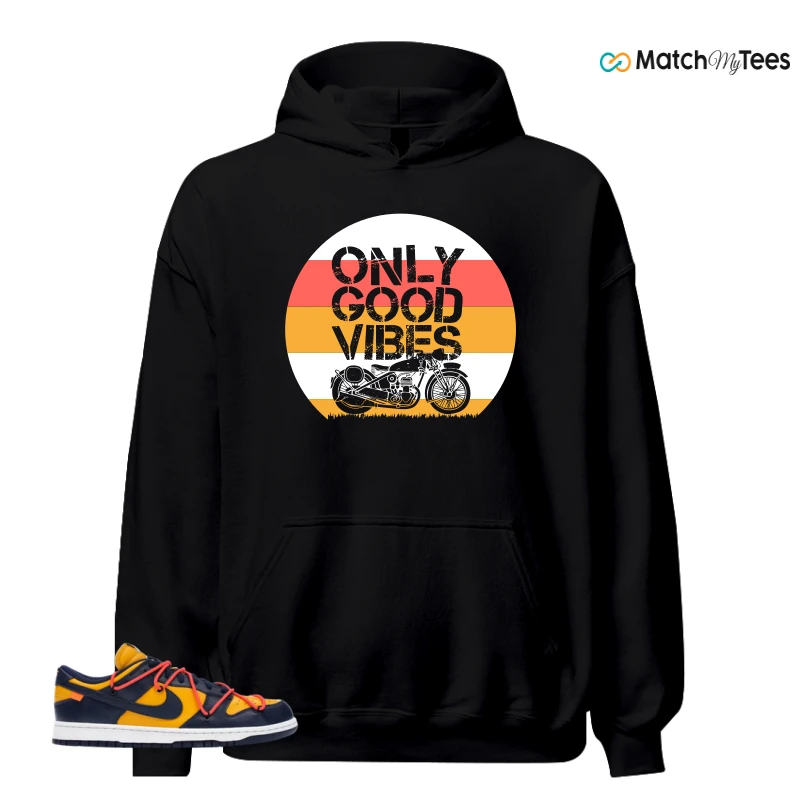 NIKE DUNK LOW OFF-WHITE UNIVERSITY GOLD SNEAKER Matching Tees hoodie