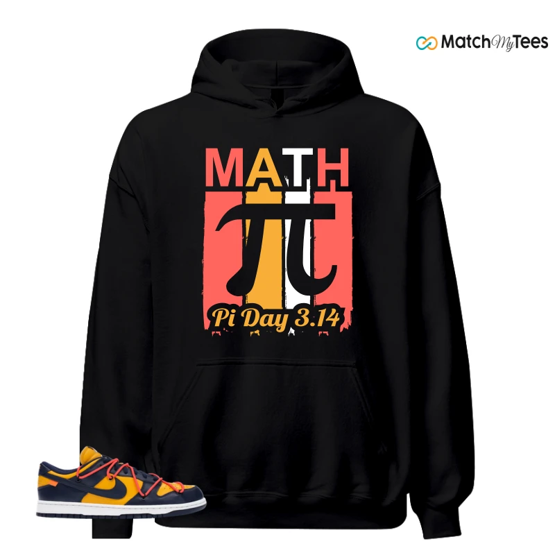 NIKE DUNK LOW OFF-WHITE UNIVERSITY GOLD SNEAKER Matching Tees hoodie