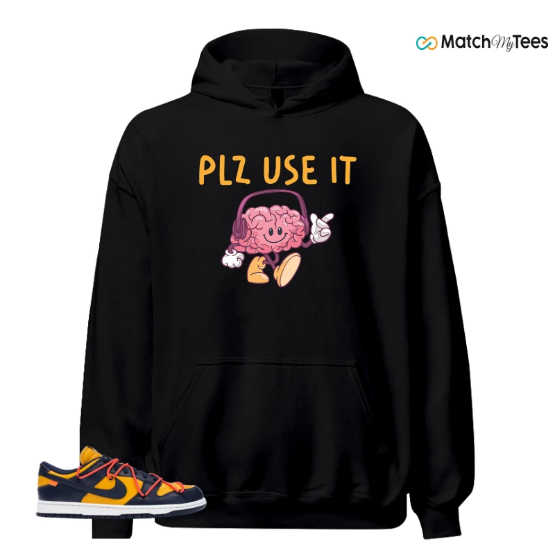 NIKE DUNK LOW OFF-WHITE UNIVERSITY GOLD SNEAKER Matching Tees hoodie