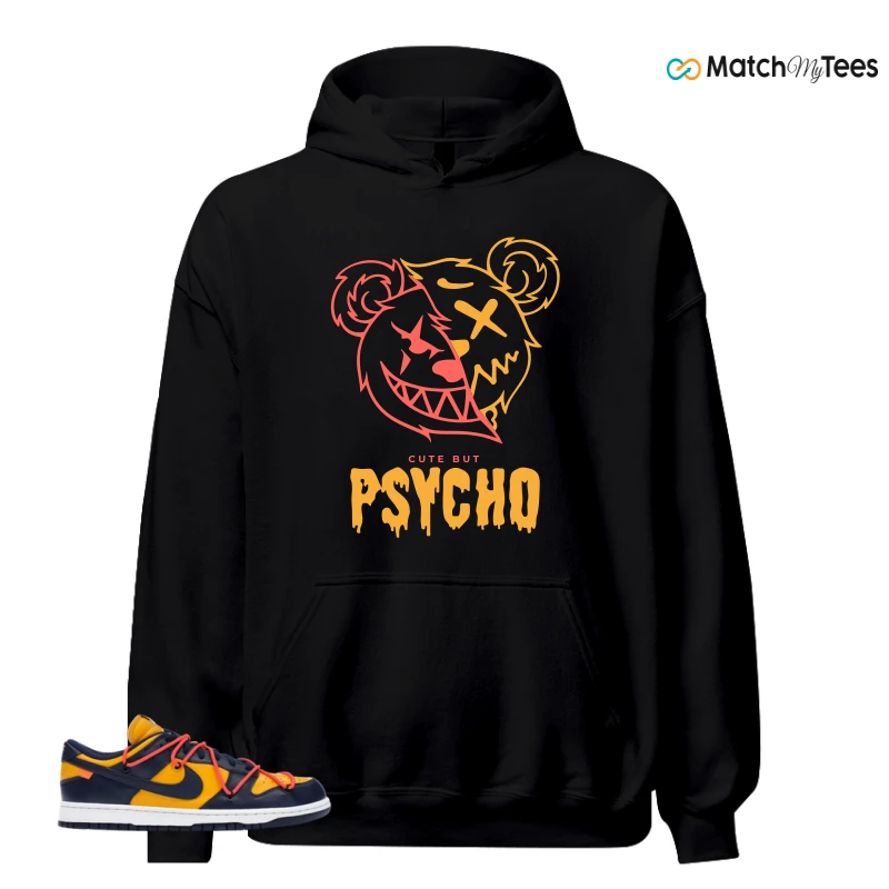 NIKE DUNK LOW OFF-WHITE UNIVERSITY GOLD SNEAKER Matching Tees hoodie