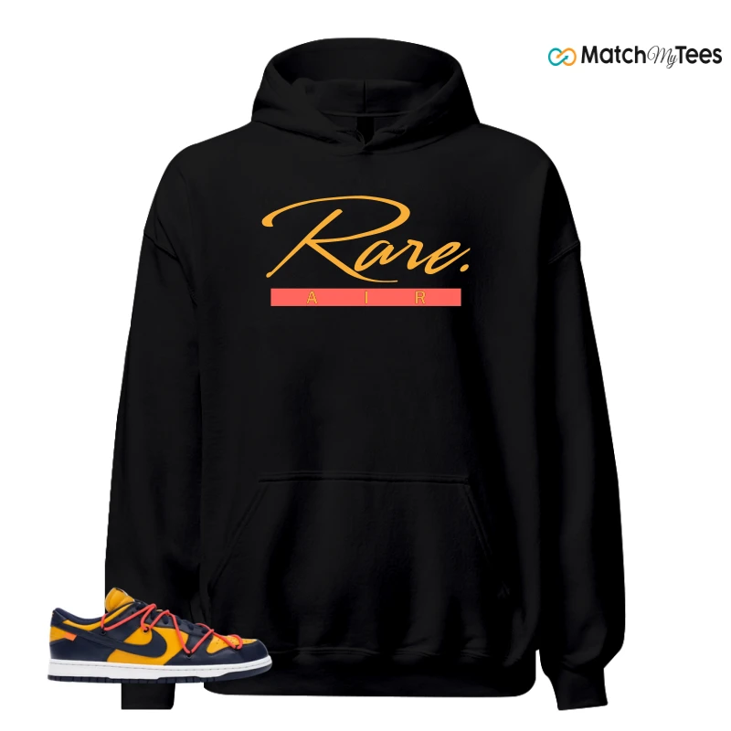 NIKE DUNK LOW OFF-WHITE UNIVERSITY GOLD SNEAKER Matching Tees hoodie