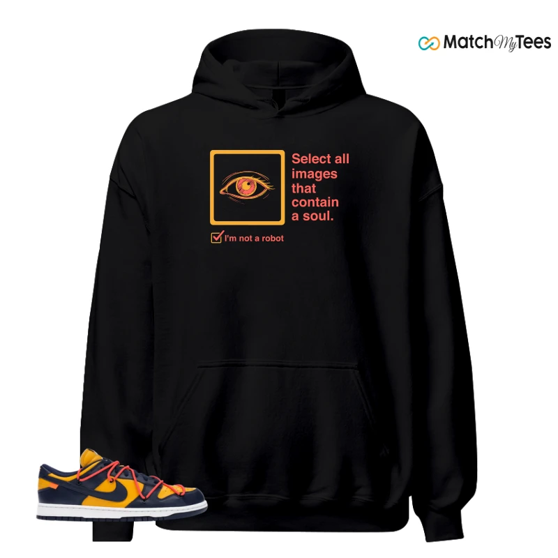NIKE DUNK LOW OFF-WHITE UNIVERSITY GOLD SNEAKER Matching Tees hoodie