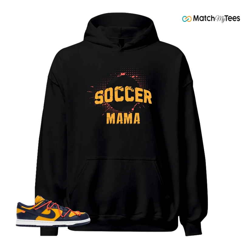 NIKE DUNK LOW OFF-WHITE UNIVERSITY GOLD SNEAKER Matching Tees hoodie