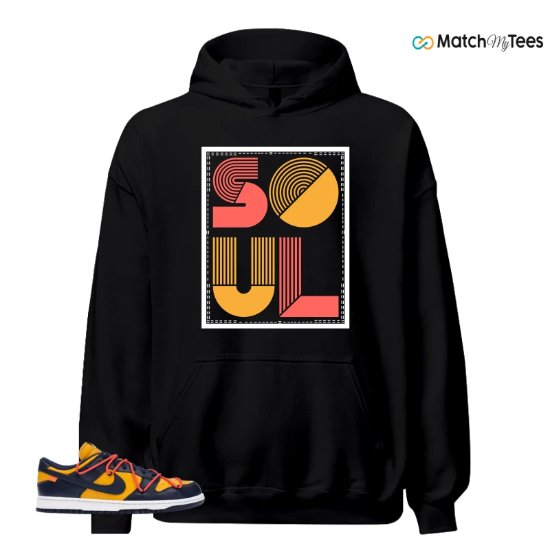 NIKE DUNK LOW OFF-WHITE UNIVERSITY GOLD SNEAKER Matching Tees hoodie