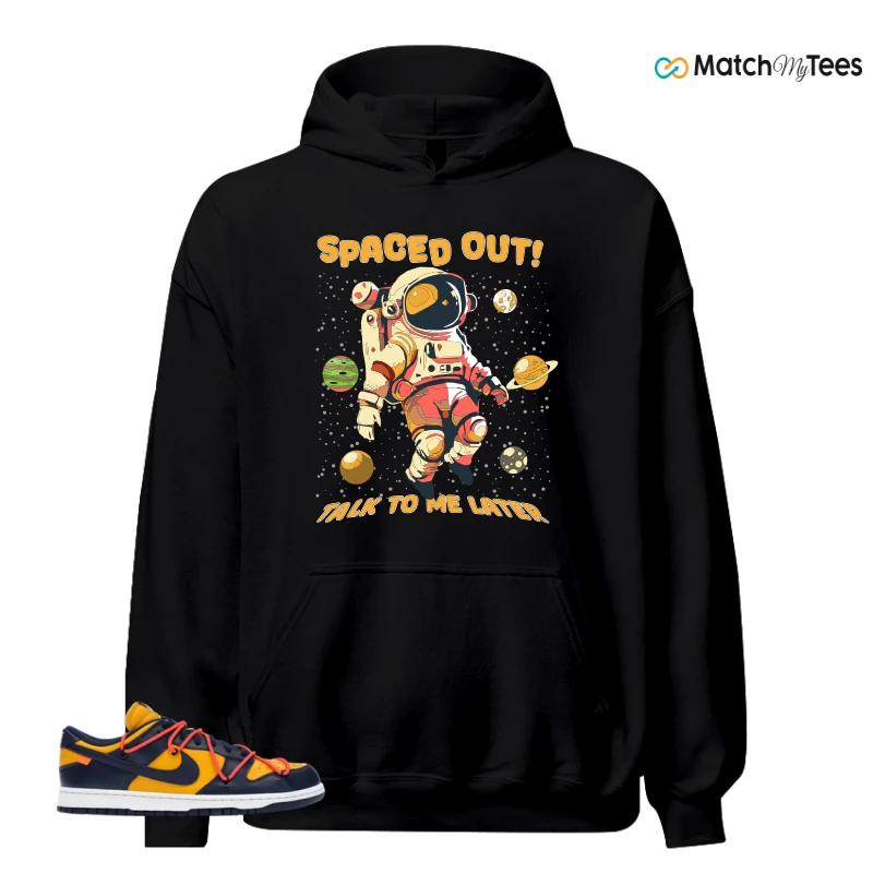 NIKE DUNK LOW OFF-WHITE UNIVERSITY GOLD SNEAKER Matching Tees hoodie
