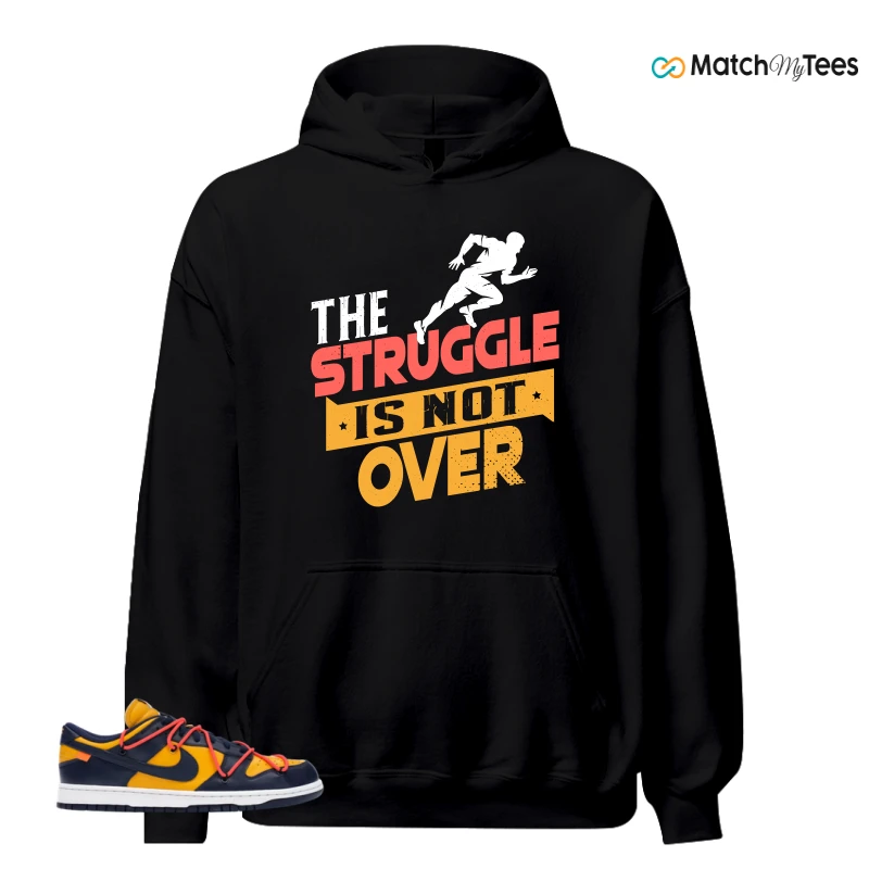 NIKE DUNK LOW OFF-WHITE UNIVERSITY GOLD SNEAKER Matching Tees hoodie