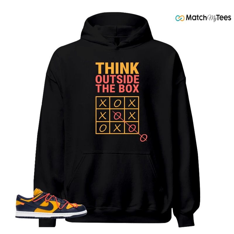 NIKE DUNK LOW OFF-WHITE UNIVERSITY GOLD SNEAKER Matching Tees hoodie