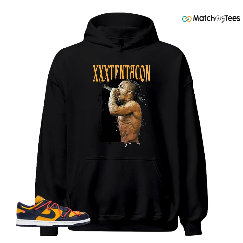 NIKE DUNK LOW OFF-WHITE UNIVERSITY GOLD SNEAKER Matching Tees hoodie