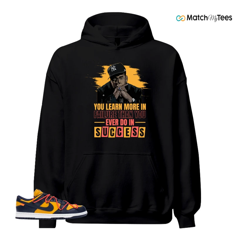 NIKE DUNK LOW OFF-WHITE UNIVERSITY GOLD SNEAKER Matching Tees hoodie