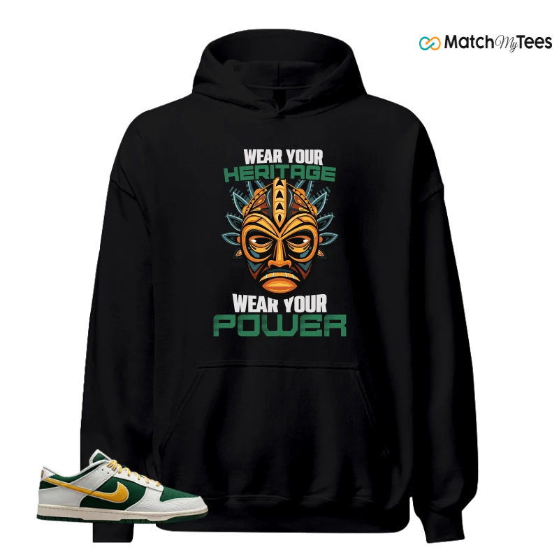 NIKE DUNK LOW RETRO VARSITY JACKET SAIL FIR UNIVERSITY GOLD SNEAKER Matching Tees hoodie